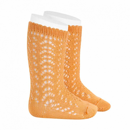 Buy Perle openwork knee high socks PEACH in the online store Condor. Made in Spain. Visit the BABY OPENWORK SOCKS section where you will find more colors and products that you will surely fall in love with. We invite you to take a look around our online store.