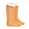 Buy Perle openwork knee high socks PEACH in the online store Condor. Made in Spain. Visit the BABY OPENWORK SOCKS section where you will find more colors and products that you will surely fall in love with. We invite you to take a look around our online store.