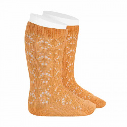 Buy Perle geometric openwork knee high socks PEACH in the online store Condor. Made in Spain. Visit the BABY ELASTIC OPENWORK SOCKS section where you will find more colors and products that you will surely fall in love with. We invite you to take a look around our online store.