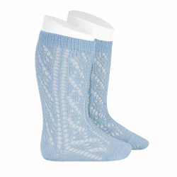 Compra Openwork extrafine perle knee socks BABY BLUE en la tienda online Condor. Fabricado en España. Visita la sección EXTRAFINE OPENWORK SOCKS donde encontrarás más colores y productos que seguro que te enamorarán. Te invitamos a darte una vuelta por nuestra tienda online.