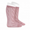 Buy Openwork extrafine perle knee socks PALE PINK in the online store Condor. Made in Spain. Visit the EXTRAFINE OPENWORK SOCKS section where you will find more colors and products that you will surely fall in love with. We invite you to take a look around our online store.
