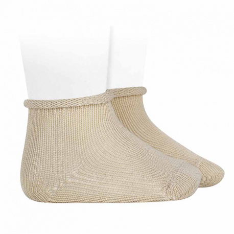 Buy Perle baby socks with rolled cuff LINEN in the online store Condor. Made in Spain. Visit the PERLE BABY SOCKS section where you will find more colors and products that you will surely fall in love with. We invite you to take a look around our online store.