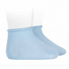 Buy Perle baby socks with rolled cuff BABY BLUE in the online store Condor. Made in Spain. Visit the PERLE BABY SOCKS section where you will find more colors and products that you will surely fall in love with. We invite you to take a look around our online store.