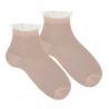 Buy Ceremony ankle socks with frilled plumeti cuff NUDE in the online store Condor. Made in Spain. Visit the CEREMONY FOR GIRL section where you will find more colors and products that you will surely fall in love with. We invite you to take a look around our online store.