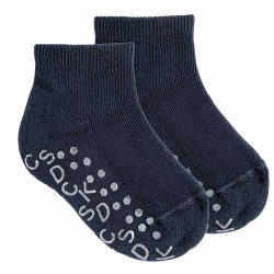 Non-slip ankle socks NAVY BLUE