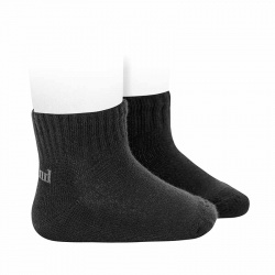 Buy Ankle sport socks with terry sole BLACK in the online store Condor. Made in Spain. Visit the SCHOOL SPECIAL SOCKS section where you will find more colors and products that you will surely fall in love with. We invite you to take a look around our online store.