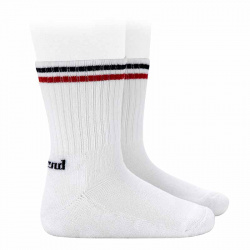 Buy Terry sole sport socks WHITE/BLUE-RED in the online store Condor. Made in Spain. Visit the SPORT SOCKS section where you will find more colors and products that you will surely fall in love with. We invite you to take a look around our online store.