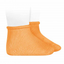 Perle baby socks with rolled cuff PEACH