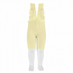 Baby cycling leggings with elastic suspenders BUTTER