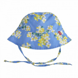 Chapeau soleil bébé blue&yellow, ecowave/upf50 PORCELAINE