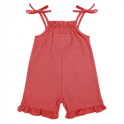 Buy Sleeveless short dungarees with leg ruffles CORAL in the online store Condor. Made in Spain. Visit the BEACHWEAR section where you will find more products that you will surely fall in love with. We invite you to take a look around our online store.