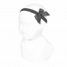 Buy Baby headband with small grosgrain bow ALUMINIUM in the online store Condor. Made in Spain. Visit the HAIR ACCESSORIES section where you will find more colors and products that you will surely fall in love with. We invite you to take a look around our online store.