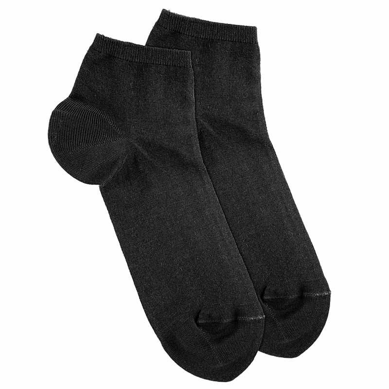 Calcetines tobilleros de algodón gris para hombre Tallas U
