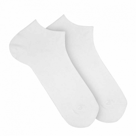 Buy Elastic cotton sneakers for men WHITE in the online store Condor. Made in Spain. Visit the MAN SPORT AND HOMEWEAR SOCKS section where you will find more colors and products that you will surely fall in love with. We invite you to take a look around our online store.