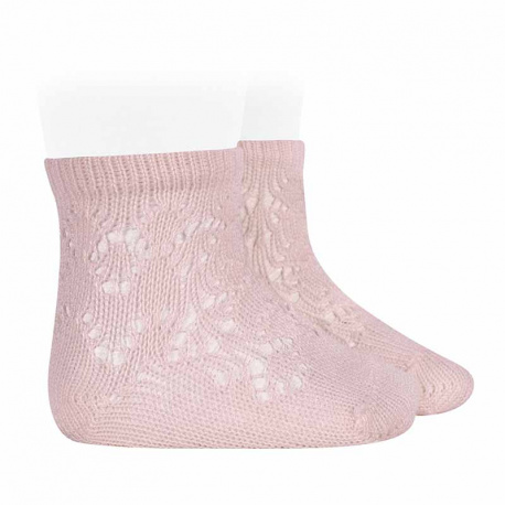 Buy Perle cotton socks with geometric openwork PINK in the online store Condor. Made in Spain. Visit the BABY ELASTIC OPENWORK SOCKS section where you will find more colors and products that you will surely fall in love with. We invite you to take a look around our online store.
