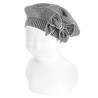 Buy Garter stitch beret with velvet bow LIGHT GREY in the online store Condor. Made in Spain. Visit the ACCESSORIES FOR KIDS section where you will find more colors and products that you will surely fall in love with. We invite you to take a look around our online store.