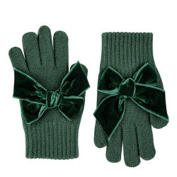 Buy Gloves with giant velvet bow BOTTLE GREEN in the online store Condor. Made in Spain. Visit the ACCESSORIES FOR KIDS section where you will find more colors and products that you will surely fall in love with. We invite you to take a look around our online store.