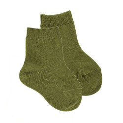Buy Merino wool-blend short socks MOSS in the online store Condor. Made in Spain. Visit the BASIC WOOL BABY SOCKS section where you will find more colors and products that you will surely fall in love with. We invite you to take a look around our online store.