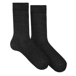 Buy Merino wool-blend socks for men BLACK in the online store Condor. Made in Spain. Visit the AUTUMN-WINTER MAN SOCKS section where you will find more colors and products that you will surely fall in love with. We invite you to take a look around our online store.