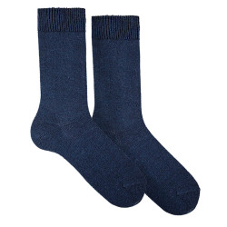 Buy Merino wool-blend socks for men NAVY BLUE in the online store Condor. Made in Spain. Visit the AUTUMN-WINTER MAN SOCKS section where you will find more colors and products that you will surely fall in love with. We invite you to take a look around our online store.