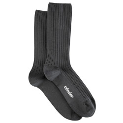 Buy Men modal rib loose fitting socks DARK GREY in the online store Condor. Made in Spain. Visit the AUTUMN-WINTER MAN SOCKS section where you will find more colors and products that you will surely fall in love with. We invite you to take a look around our online store.