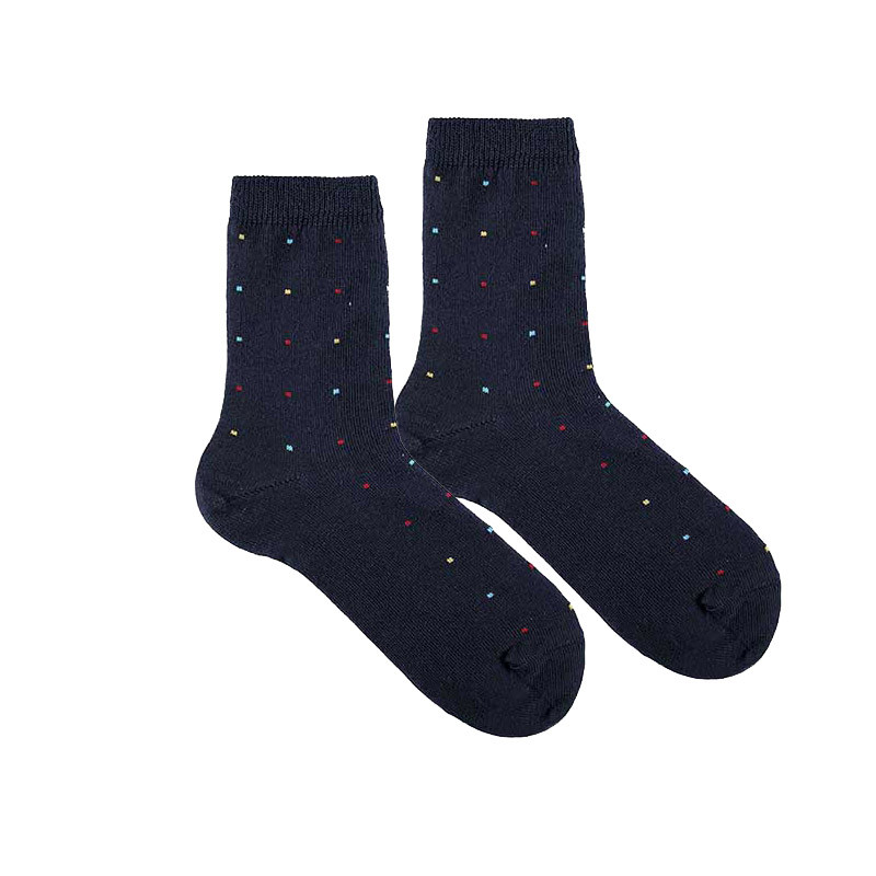 Buy Seaqual small dots embroidery short socks NAVY BLUE in the online store Condor. Made in Spain. Visit the SEAQUAL section where you will find more colors and products that you will surely fall in love with. We invite you to take a look around our online store.