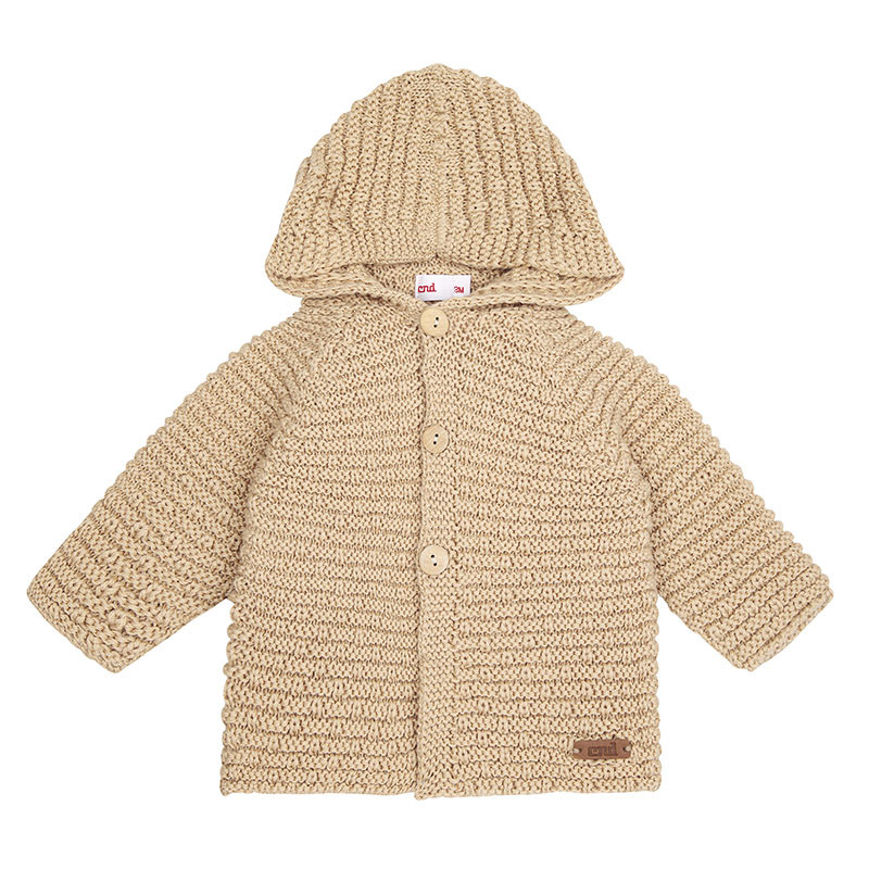 Buy Merino blend hooded cardigan BEIGE in the online store Condor. Made in Spain. Visit the COLLECTION BULKY KNIT WOOL section where you will find more colors and products that you will surely fall in love with. We invite you to take a look around our online store.