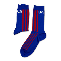 Buy Short socks with frontal vertical stripes barça BLUE in the online store Condor. Made in Spain. Visit the SALES section where you will find more colors and products that you will surely fall in love with. We invite you to take a look around our online store.
