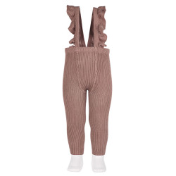 Buy Flounced suspender cotton leggings PRALINE in the online store Condor. Made in Spain. Visit the TIGHTS WITH SUSPENDERS section where you will find more colors and products that you will surely fall in love with. We invite you to take a look around our online store.