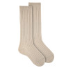 Buy Extrafine merino wool rib knee socks DESERT in the online store Condor. Made in Spain. Visit the BASIC WOOL SOCKS section where you will find more colors and products that you will surely fall in love with. We invite you to take a look around our online store.