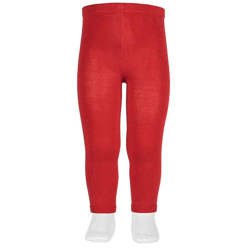 Plain stitch leggings RED