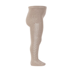 Buy Warm cotton tights with side openwork STONE in the online store Condor. Made in Spain. Visit the WARM OPENWORK TIGHTS section where you will find more colors and products that you will surely fall in love with. We invite you to take a look around our online store.