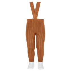 Buy Rib leggings with elastic suspenders OXIDE in the online store Condor. Made in Spain. Visit the LEGGINGS section where you will find more colors and products that you will surely fall in love with. We invite you to take a look around our online store.