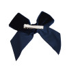 Buy Hair clip with velvet bow NAVY BLUE in the online store Condor. Made in Spain. Visit the HAIR ACCESSORIES section where you will find more colors and products that you will surely fall in love with. We invite you to take a look around our online store.