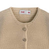 Shop the Garter stitch cardigan NOUGAT Condor. Available in a wide variety of colors to match with leotards, socks, and bonnets. Knitwear cardigans and also bolero cardigans for girls made of 100% cotton. Ideal as basics for back to school uniforms and for communions, weddings and baptisms.