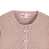 Shop the Garter stitch cardigan OLD ROSE Condor. Available in a wide variety of colors to match with leotards, socks, and bonnets. Knitwear cardigans and also bolero cardigans for girls made of 100% cotton. Ideal as basics for back to school uniforms and for communions, weddings and baptisms.