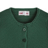 Shop the Garter stitch cardigan BOTTLE GREEN Condor. Available in a wide variety of colors to match with leotards, socks, and bonnets. Knitwear cardigans and also bolero cardigans for girls made of 100% cotton. Ideal as basics for back to school uniforms and for communions, weddings and baptisms.
