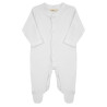 Buy Baby romper with feet WHITE in the online store Condor. Made in Spain. Visit the BODYSUITS AND UNDERGARMENTS section where you will find more colors and products that you will surely fall in love with. We invite you to take a look around our online store.