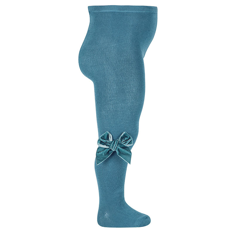Buy Cotton tights with side velvet bow OCEAN in the online store Condor. Made in Spain. Visit the TIGHTS WITH BOWS section where you will find more colors and products that you will surely fall in love with. We invite you to take a look around our online store.
