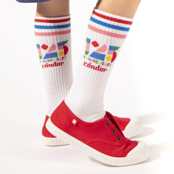 Compra Calcetines sport 125 aniversario BLANCO en la tienda online Condor. Fabricado en España. Visita la sección REBAJAS donde encontrarás más colores y productos que seguro que te enamorarán. Te invitamos a darte una vuelta por nuestra tienda online.