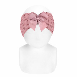 Buy Spike stitch openwork headband with grosgrain bow PALE PINK in the online store Condor. Made in Spain. Visit the HAIR ACCESSORIES section where you will find more colors and products that you will surely fall in love with. We invite you to take a look around our online store.