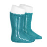 Buy Perle knee-high socks with side openwork STONE BLUE in the online store Condor. Made in Spain. Visit the BABY SPIKE OPENWORK SOCKS section where you will find more colors and products that you will surely fall in love with. We invite you to take a look around our online store.