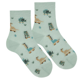 Buy Small dino embroidery socks SEA MIST in the online store Condor. Made in Spain. Visit the FANCY SPRING CHILDREN SOCKS section where you will find more colors and products that you will surely fall in love with. We invite you to take a look around our online store.
