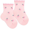 Buy Strawberry embroidery short socks PINK in the online store Condor. Made in Spain. Visit the FANCY SPRING BABY SOCKS section where you will find more colors and products that you will surely fall in love with. We invite you to take a look around our online store.