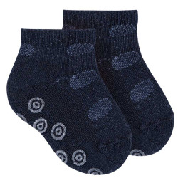 Buy Non-slip ankle socks - circles NAVY BLUE in the online store Condor. Made in Spain. Visit the NON-SLIP SOCKS section where you will find more colors and products that you will surely fall in love with. We invite you to take a look around our online store.