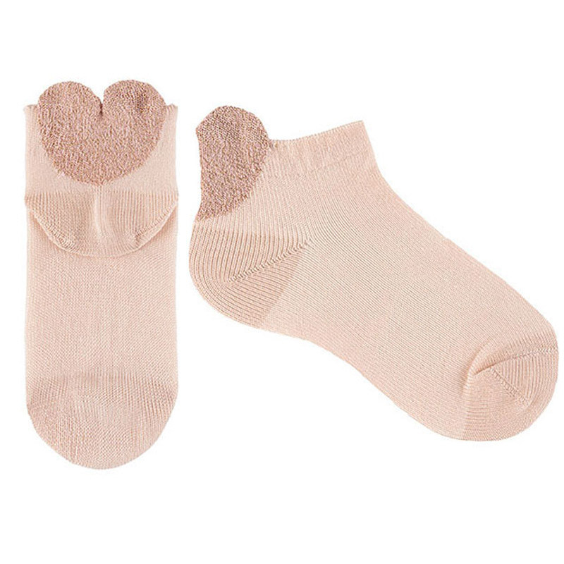 Buy Trainers socks with metallic thread 3d heart NUDE in the online store Condor. Made in Spain. Visit the GLITTER SOCKS section where you will find more colors and products that you will surely fall in love with. We invite you to take a look around our online store.