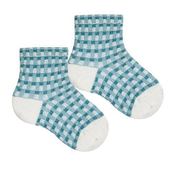 Buy Short socks with relief STONE BLUE in the online store Condor. Made in Spain. Visit the FANCY SPRING BABY SOCKS section where you will find more colors and products that you will surely fall in love with. We invite you to take a look around our online store.