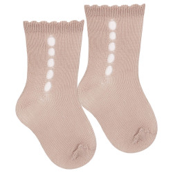 Buy Openwork perle short socks with fancy cuff OLD ROSE in the online store Condor. Made in Spain. Visit the BABY CEREMONY SOCKS section where you will find more colors and products that you will surely fall in love with. We invite you to take a look around our online store.