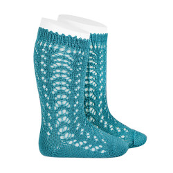 Buy Perle cotton openwork knee-high socks STONE BLUE in the online store Condor. Made in Spain. Visit the BABY OPENWORK SOCKS section where you will find more colors and products that you will surely fall in love with. We invite you to take a look around our online store.