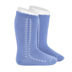 Buy Perle knee-high socks with side openwork PORCELAIN in the online store Condor. Made in Spain. Visit the BABY SPIKE OPENWORK SOCKS section where you will find more colors and products that you will surely fall in love with. We invite you to take a look around our online store.
